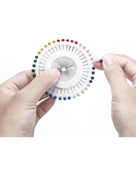 Alfileres de Costura Multicolor DECORA 480 Piezas 4 cm