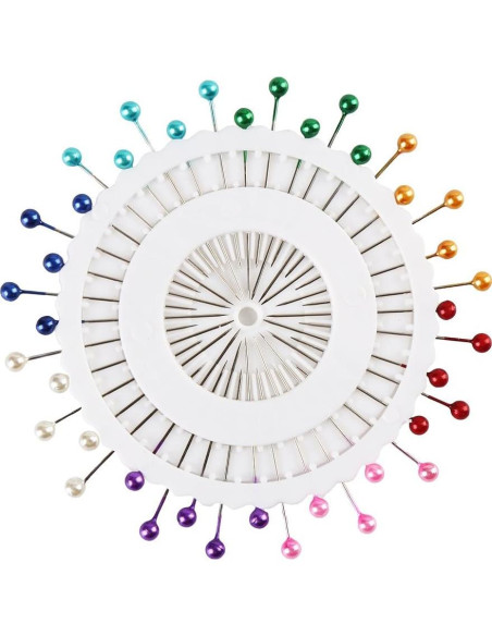Alfileres de Costura Multicolor DECORA 480 Piezas 4 cm