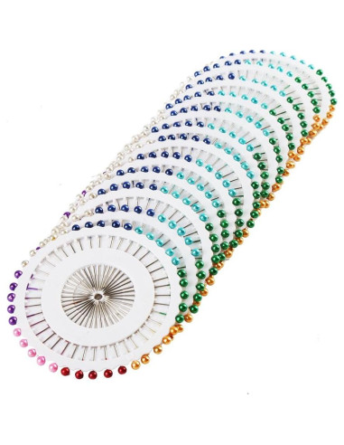 Alfileres de Costura Multicolor DECORA 480 Piezas 4 cm