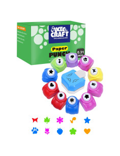 Cortador de Esquinas 3-en-1 UCEC Azul + 10 Punches Mini