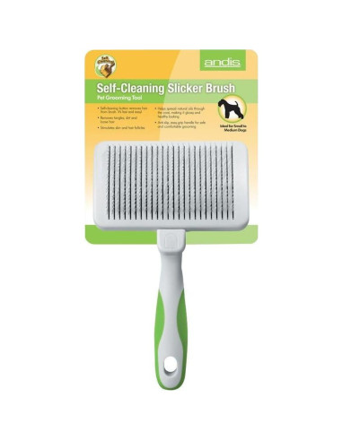 Cepillo Slicker Autolimpiante Andis 40160 para Mascotas - Pequeño