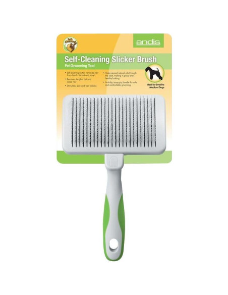 Cepillo Slicker Autolimpiante Andis 40160 para Mascotas - Pequeño