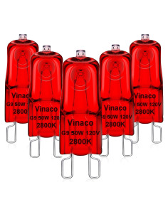 Bombillas de Calor para Reptiles Vinaco G9 50W Regulables UVA UVB