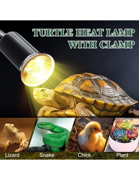 Lámpara de Calor E27 Puanticn para Reptiles y Plantas 75W