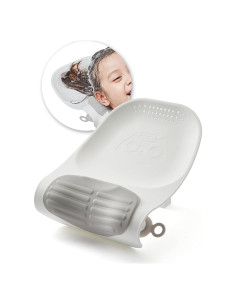 Tazón de Champú KAMKKO Gris para Niños y Adultos - Lavabo Portátil