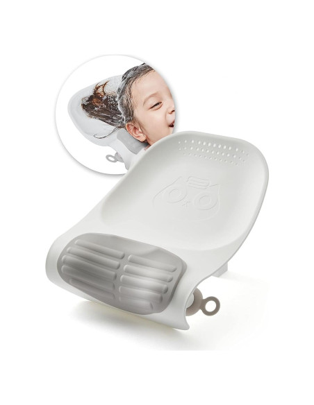 Tazón de Champú KAMKKO Gris para Niños y Adultos - Lavabo Portátil