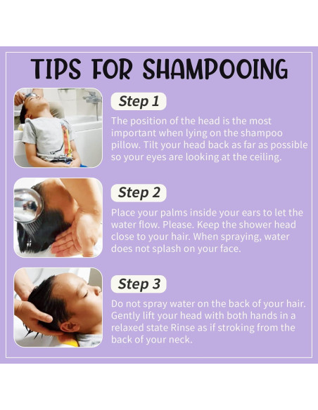 Tazón de Champú KAMKKO Gris para Niños y Adultos - Lavabo Portátil