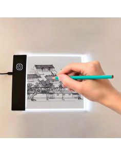 Tablero de Luz LED A6 Tiiyee Portátil con Brillo Ajustable 2