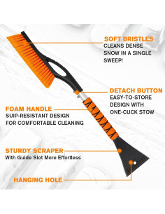 Cepillo de Nieve y Raspador de Hielo UMUACCAN 68.58 cm 2