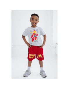 Conjunto camiseta y pantalones cortos Marvel para niños 2T-16 2
