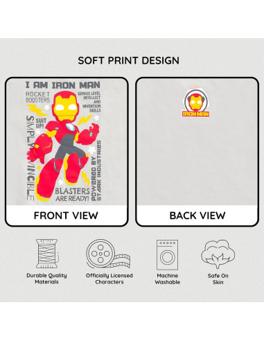 Conjunto camiseta y pantalones cortos Marvel para niños 2T-16