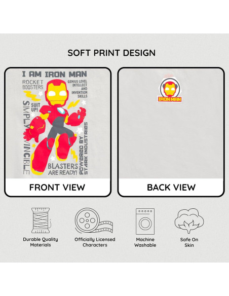 Conjunto camiseta y pantalones cortos Marvel para niños 2T-16