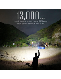 Linterna LED IMALENT MS03 13000 Lúmenes Luz Cálida 2