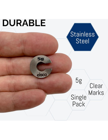 Masa de Repuesto 5g Eisco Labs Acero Inoxidable Ranurada