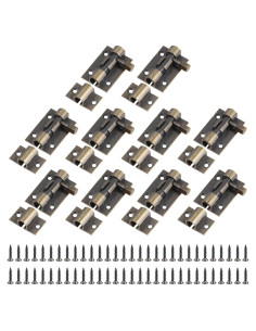 Cerrojo de Barril MY MIRONEY 10 Piezas Bronce Antiguo 3.81cm