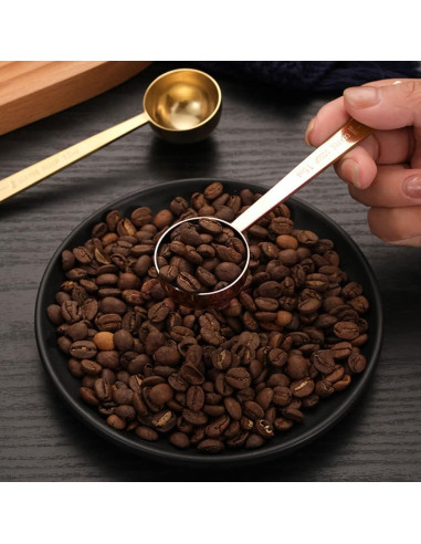 3 Cucharas Medidoras de Café FULANDL Acero Inoxidable 15ml