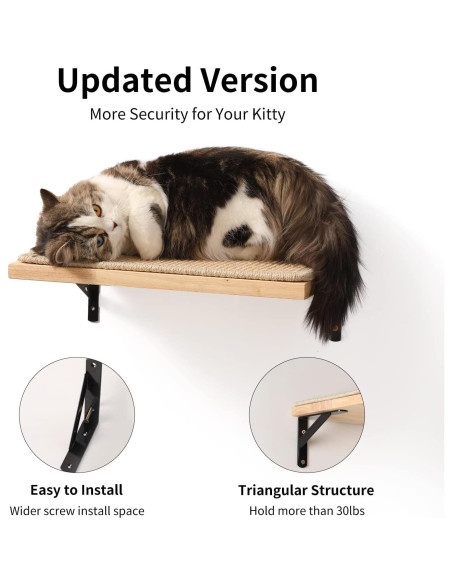 Estantería para Gatos FUKUMARU 40 x 25 cm Madera con Sisal