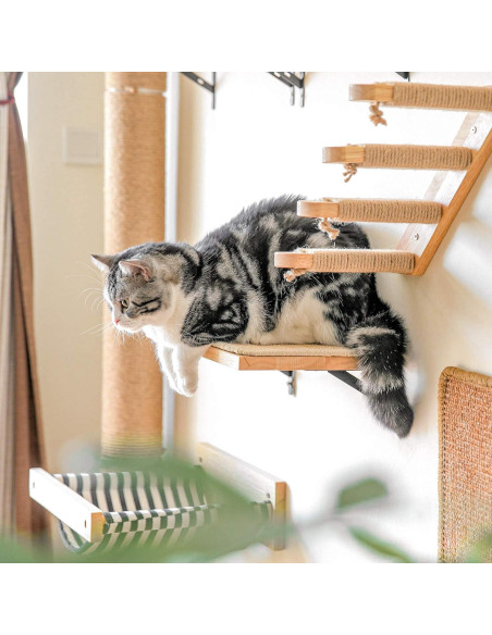 Estantería para Gatos FUKUMARU 40 x 25 cm Madera con Sisal