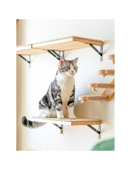Estantería para Gatos FUKUMARU 40 x 25 cm Madera con Sisal