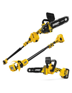 Sierra de Poste Inalámbrica IMOUMLIVE 8" con Motosierra 21V