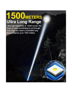 Linterna Recargable Spriak K2301 12000LM Impermeable 2