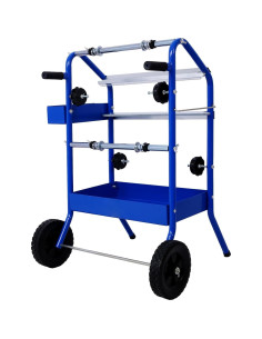 Dispensador de papel enmascarador AVGVLIJ 18" con bandejas azul 2