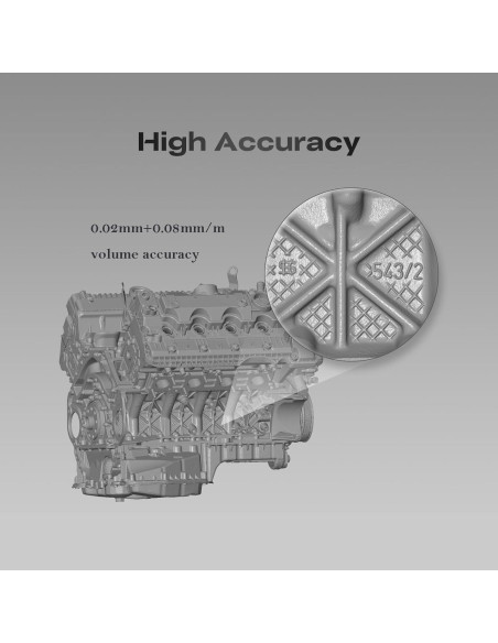 Escáner 3D Creality Sermoon S1 Inalámbrico 0.02mm Alta Precisión