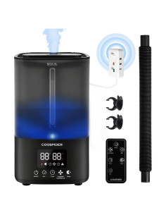 Humidificador Coospider 5L Ultrasonido Control Remoto Negro