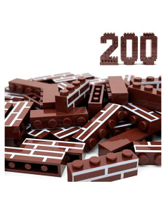 200 Ladrillos Clásicos para Construcción de Pared TZBTSTEAM