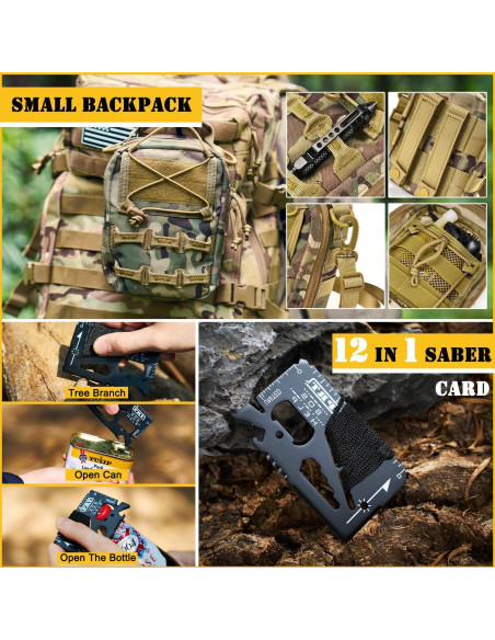 Kit de Supervivencia YEWODE 45L con Primeros Auxilios