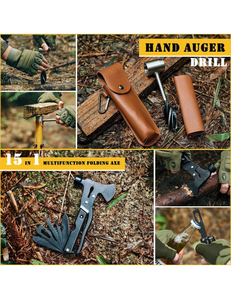 Kit de Supervivencia YEWODE 45L con Primeros Auxilios