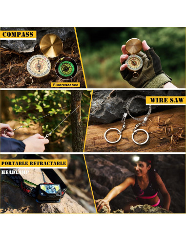 Kit de Supervivencia YEWODE 45L con Primeros Auxilios