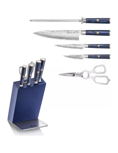 Conjunto de Cuchillos Cangshan KITA 6 Piezas Acero Damasco