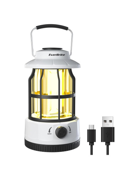 Linterna de Camping LED EverBrite, Recargable USB C, 250 Lúmenes