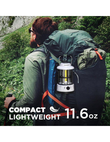 Linterna de Camping LED EverBrite, Recargable USB C, 250 Lúmenes
