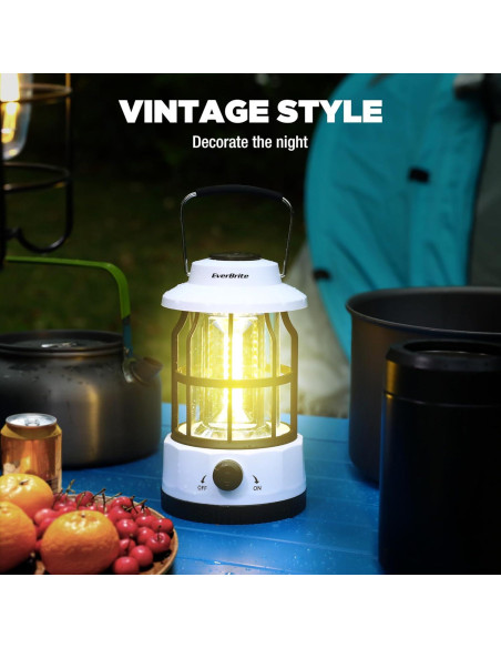 Linterna de Camping LED EverBrite, Recargable USB C, 250 Lúmenes