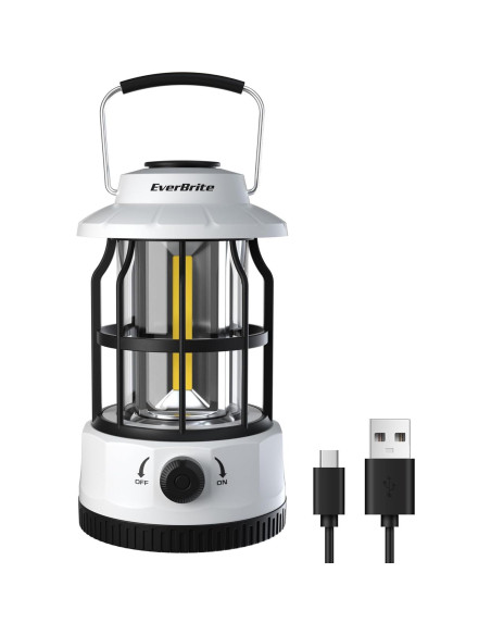 Linterna de Camping LED EverBrite, Recargable USB C, 250 Lúmenes