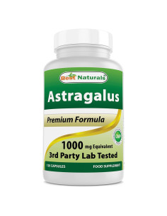 Cápsulas de Astrágalo 1000 mg Mejores Naturales 120 Unidades