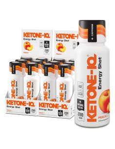 Disparos de Energía Ketone-IQ HVMN - 12x59ml Durazno