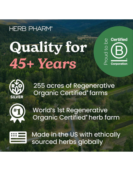 Cápsulas de Granada Orgánica Herb Pharm 60 Veganas 120mg