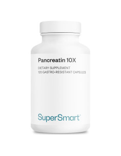 Supersmart Pancreatina 10X 4000 - Suplemento Digestivo 120 Cápsulas
