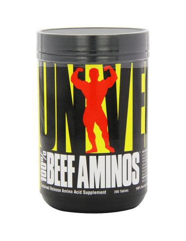 Aminoácidos de Carne Nutrición Universal - 200 Tabletas - 3g Proteína