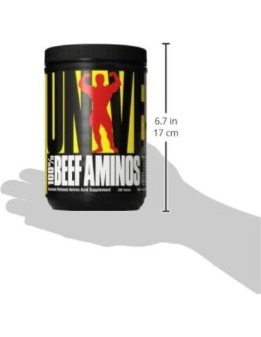 Aminoácidos de Carne Nutrición Universal - 200 Tabletas - 3g Proteína
