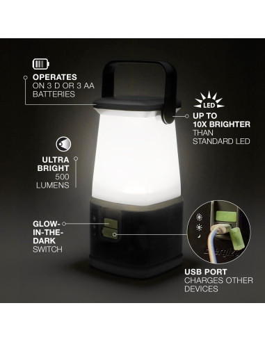 Lámpara de Camping LED Energizer 360 Pro, 500 Lúmenes