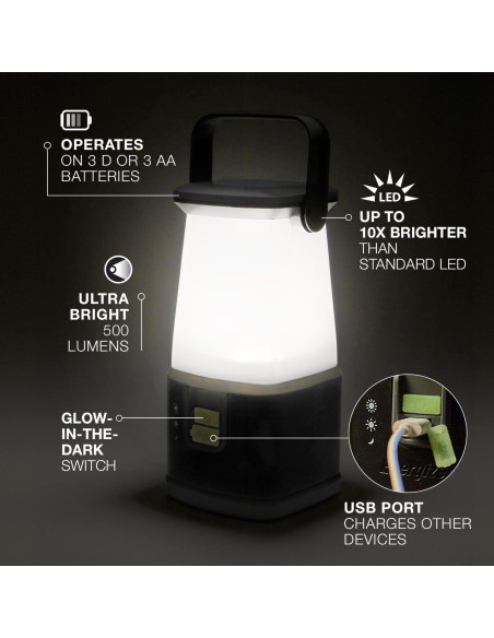 Lámpara de Camping LED Energizer 360 Pro, 500 Lúmenes