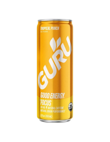 Bebida Energética Orgánica Guru Guayusa 355ml Lata