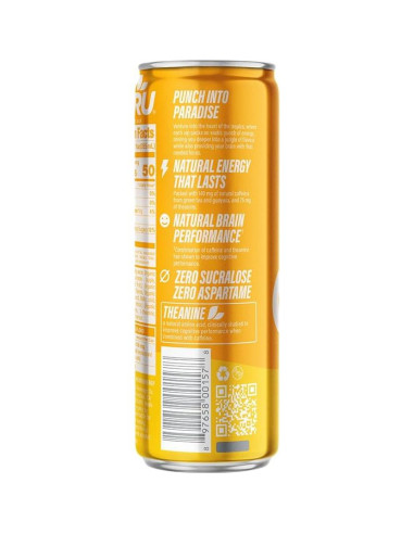 Bebida Energética Orgánica Guru Guayusa 355ml Lata