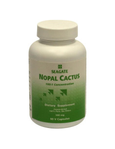 Nopal Cactus Liofilizado Seagate 500 mg 90 Cápsulas Veganas