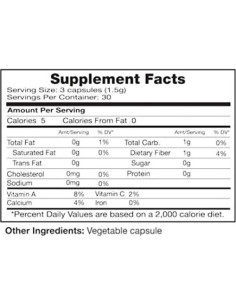 Nopal Cactus Liofilizado Seagate 500 mg 90 Cápsulas Veganas 2