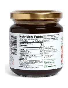 Jarabe de Yacón Orgánico Alovitox 227 g - Edulcorante Natural 2